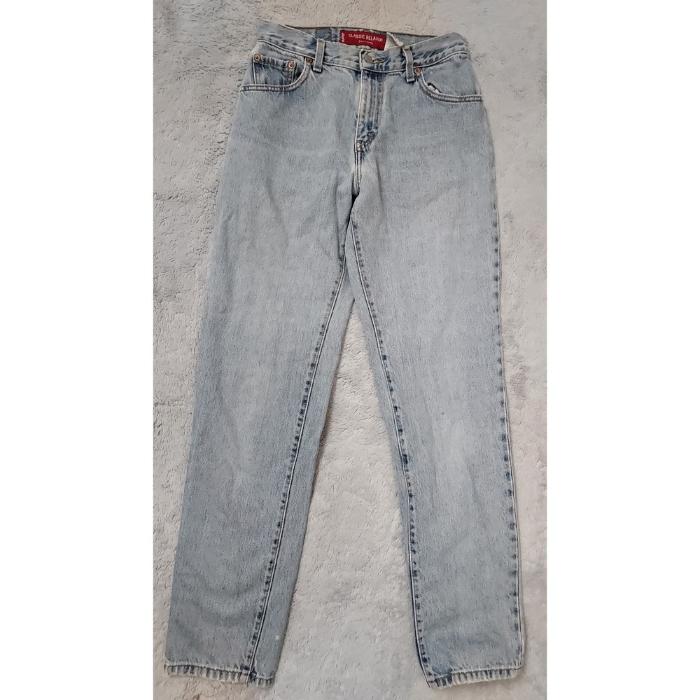 Vintage Levis 550 Jeans Womens 6 MIS L Distressed Grunge Denim Loose 28x32 Y2K